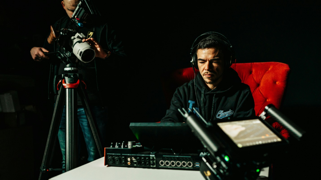 A picture of producer during work