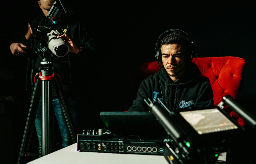 A picture of producer during work