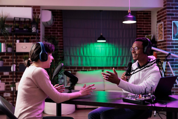 Professional clipping and sharing their podcast appearance on social media