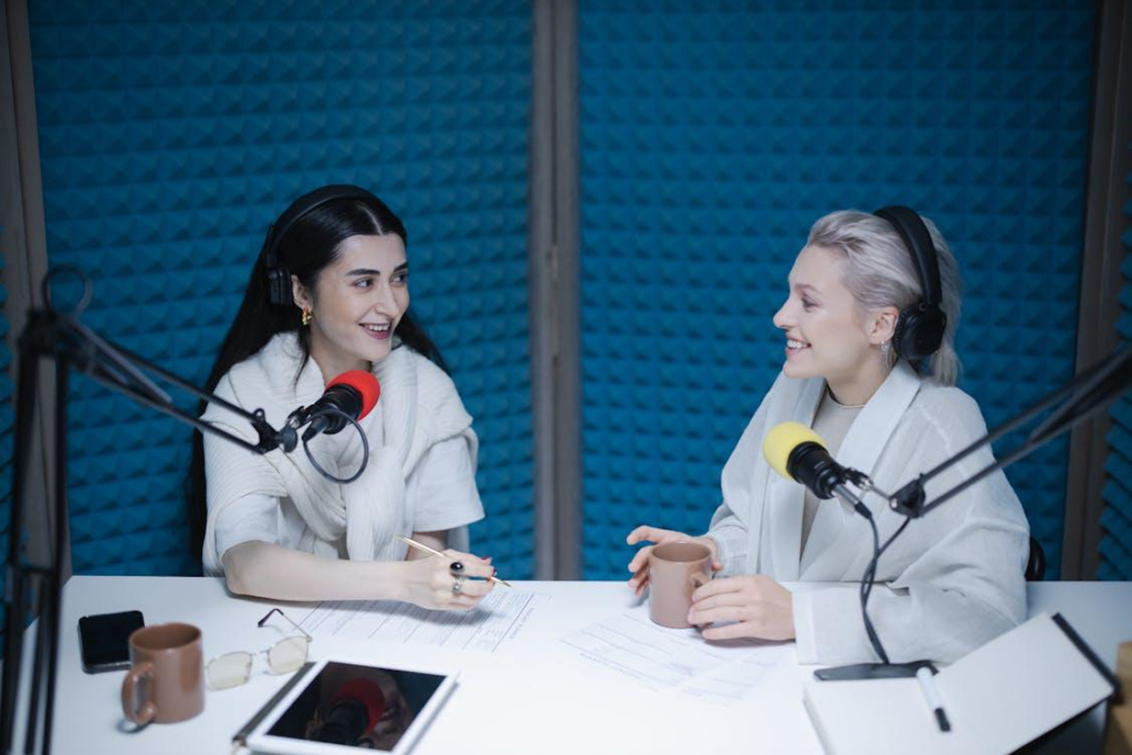 women in a studio