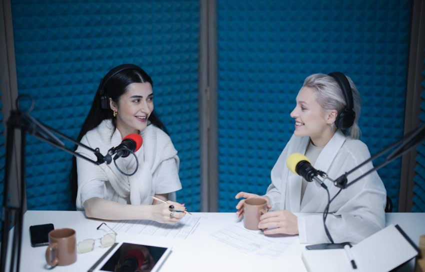 women in a studio