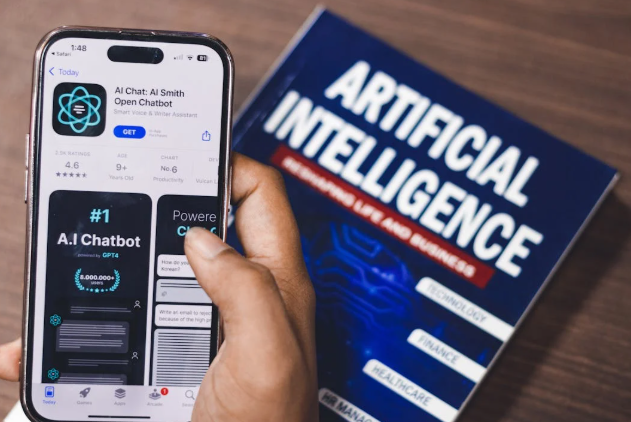 A smartphone screen displaying OpenAI’s chatbot interface, highlighting capabilities and limitations in a browser.